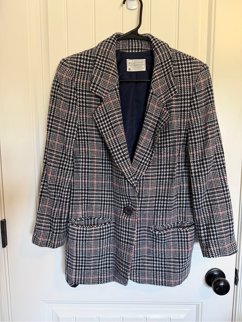 Vintage Pendleton Wool Blazer Plaid